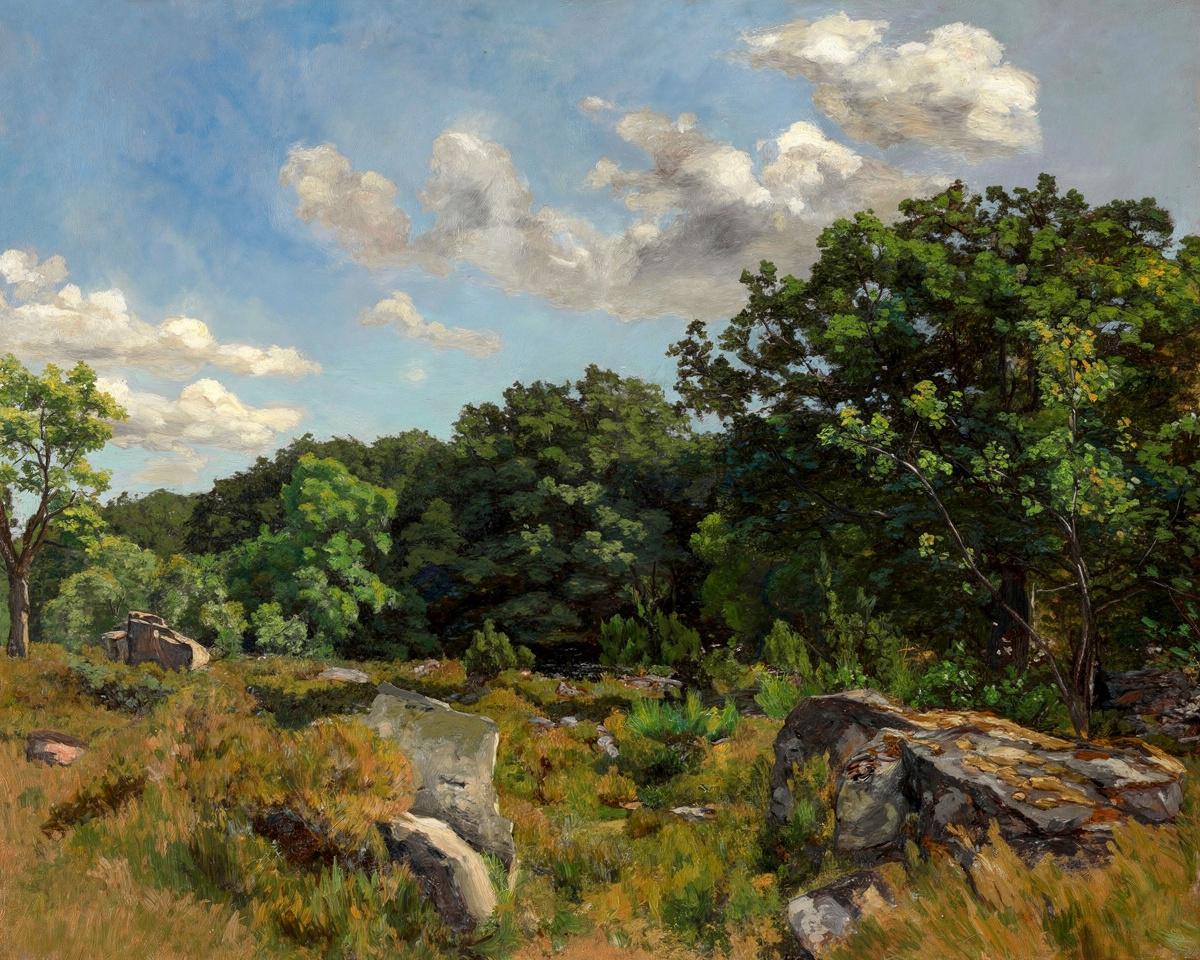 Landscape at Chailly by Frédéric Bazille — archival fine-art print from Fable