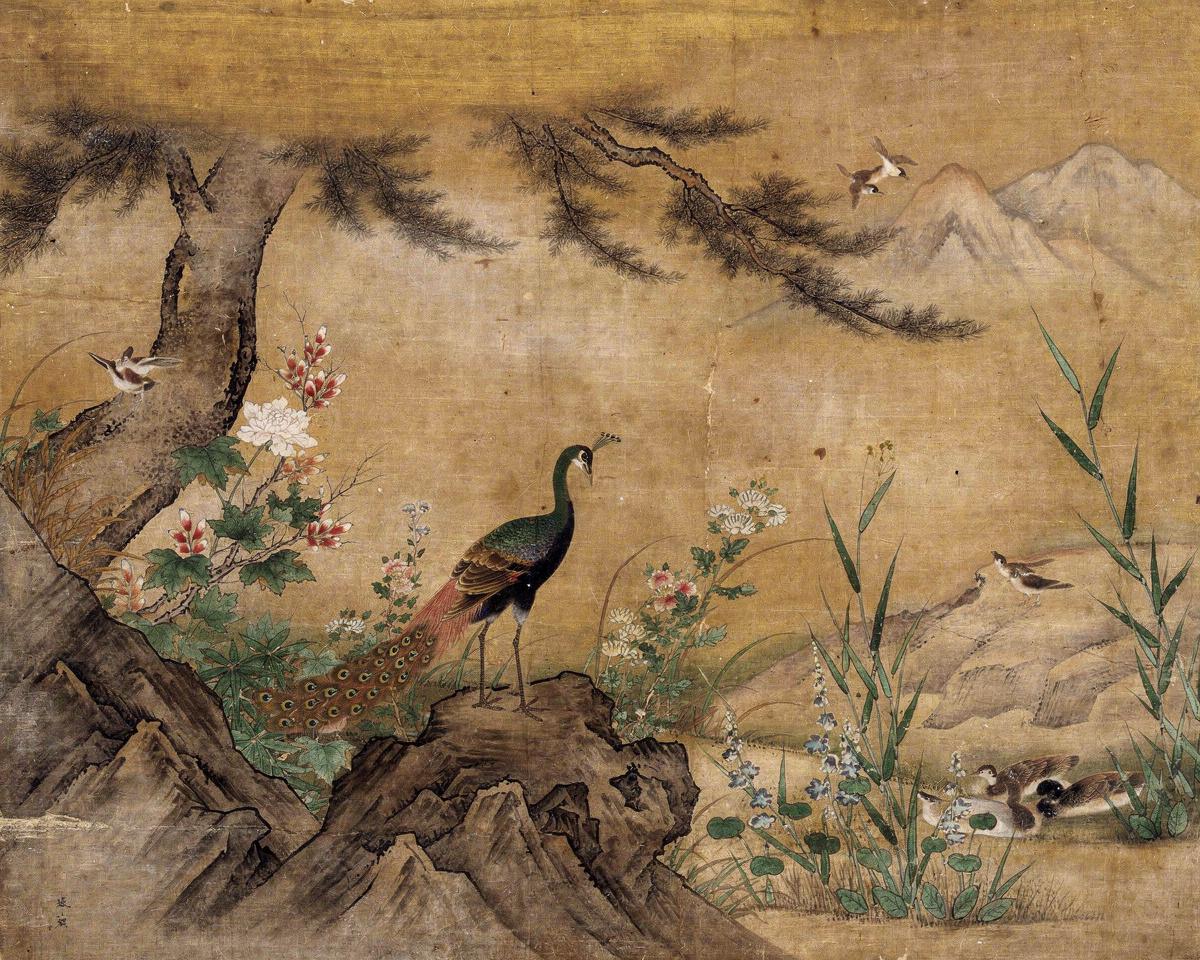 Birds and Flowers by Kano Mitsunobu — archival fine-art print from Fable
