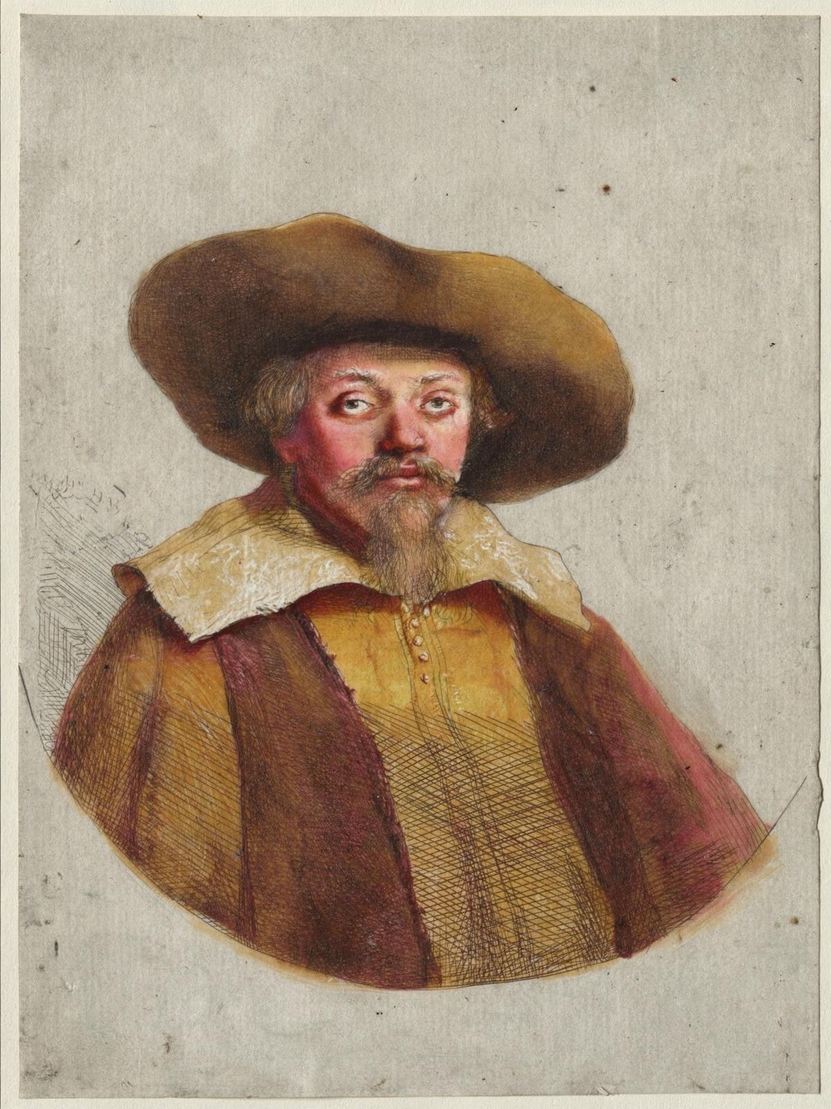 Samuel Manasseh Ben Israel by artist: Rembrandt van Rijn — archival fine-art print from Fable
