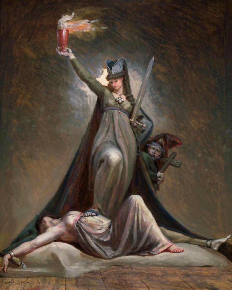 Study for Inquisition, Illustration to Columbiad by Henry Fuseli
Swiss, active in England, 1741-1825 — archival fine-art print from Fable