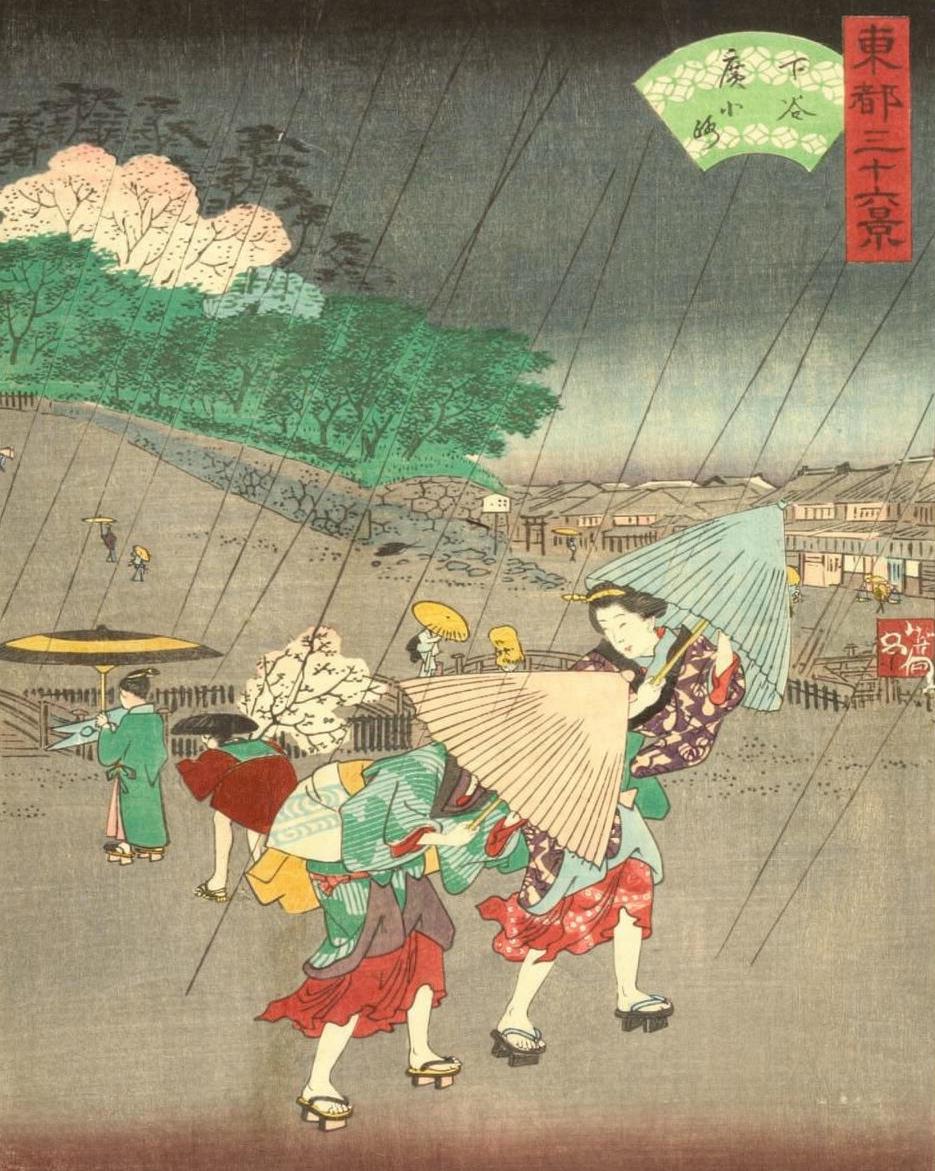 THIRTY-SIX VIEWS OF YEDO, "SHITAYA NIROKOJI" by Utagawa Hiroshige II — archival fine-art print from Fable