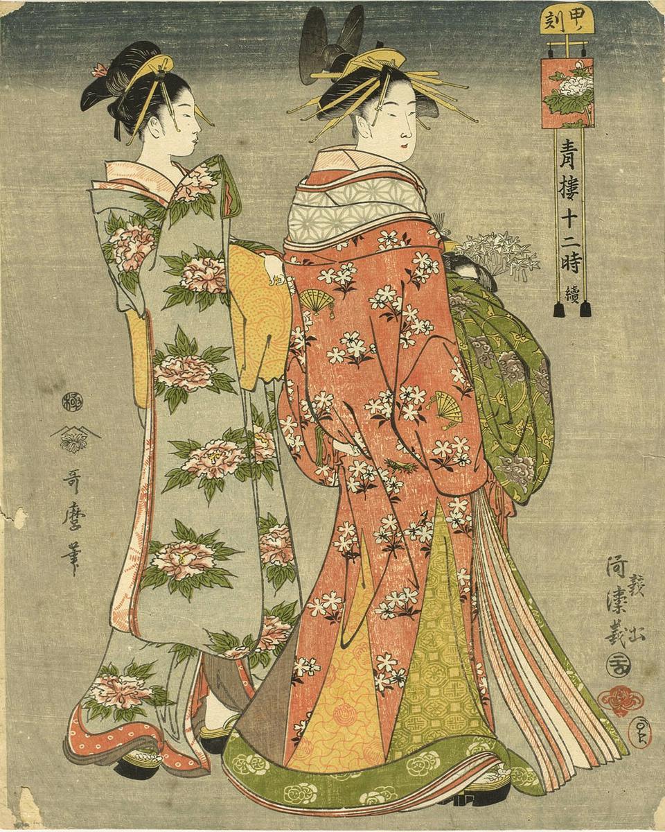 The Hour of the Monkey by Kitagawa Utamaro 喜多川 歌麿
Japanese, c.1753-1806 — archival fine-art print from Fable