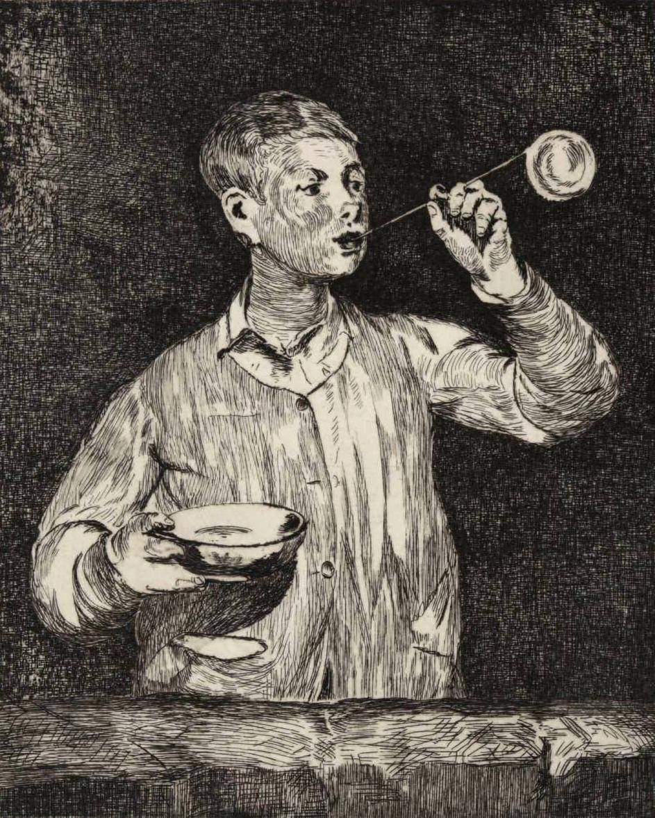 Boy Blowing Soap Bubbles by Edouard Manet — archival fine-art print from Fable
