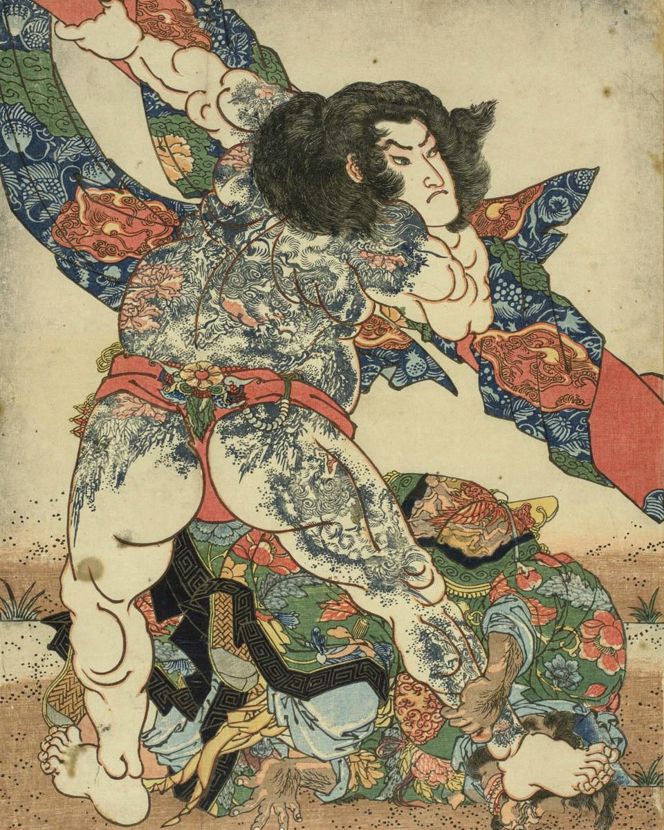 The Wrestler Yan Qing by Utagawa Kuniyoshi
Japanese, 1797–1861 — archival fine-art print from Fable