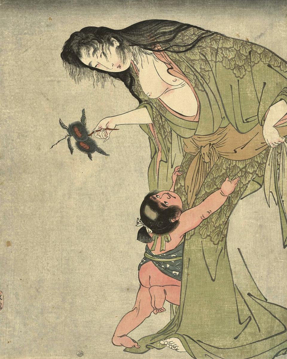 Yamauba and Kintarō by Kitagawa Utamaro 喜多川 歌麿
Japanese, c.1753-1806 — archival fine-art print from Fable