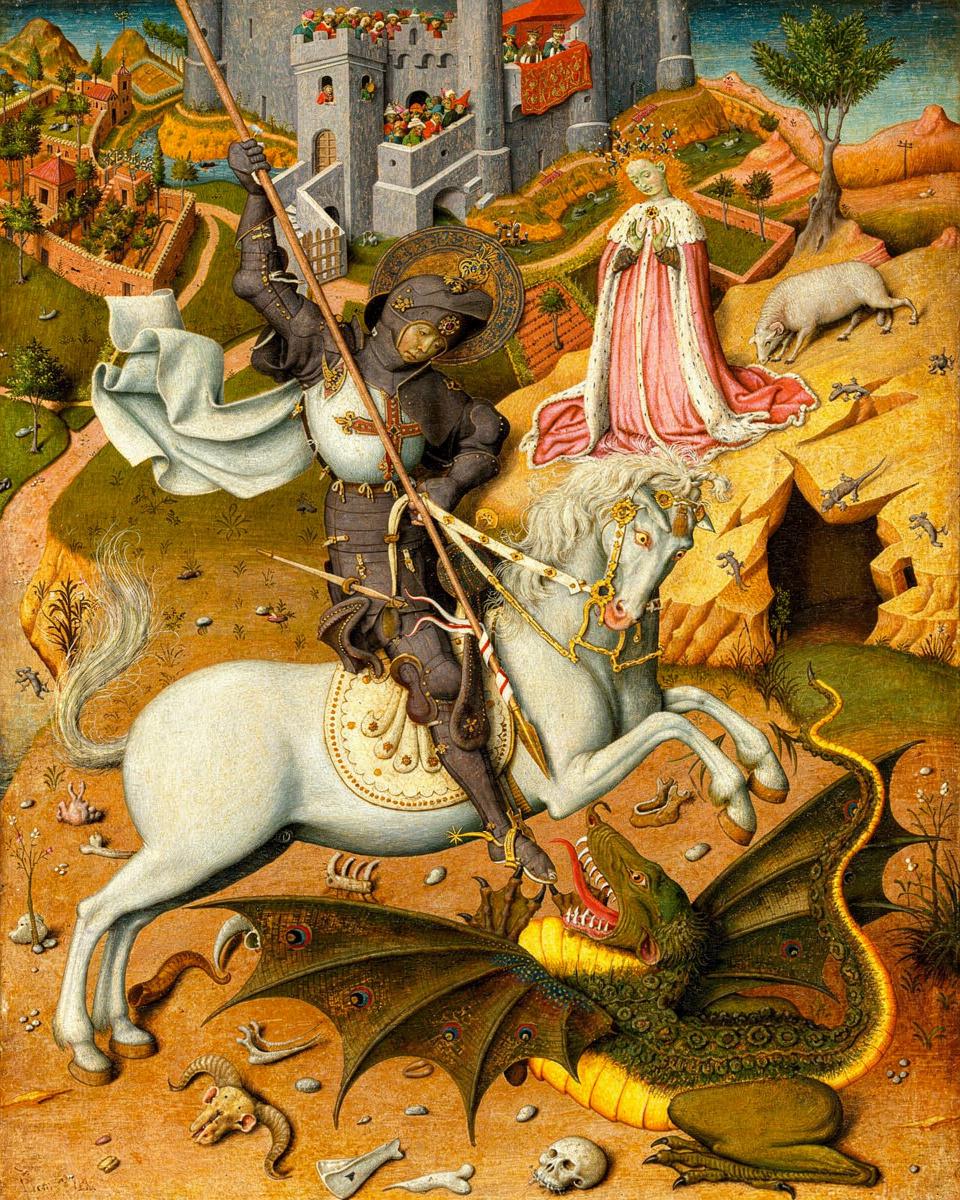 Saint George and the Dragon by Bernat Martorell — archival fine-art print from Fable