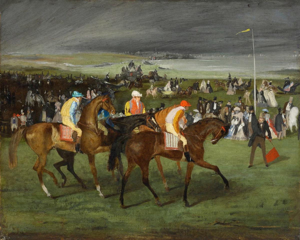 At the Races:  The Start by Hilaire-Germain-Edgar Degas — archival fine-art print from Fable