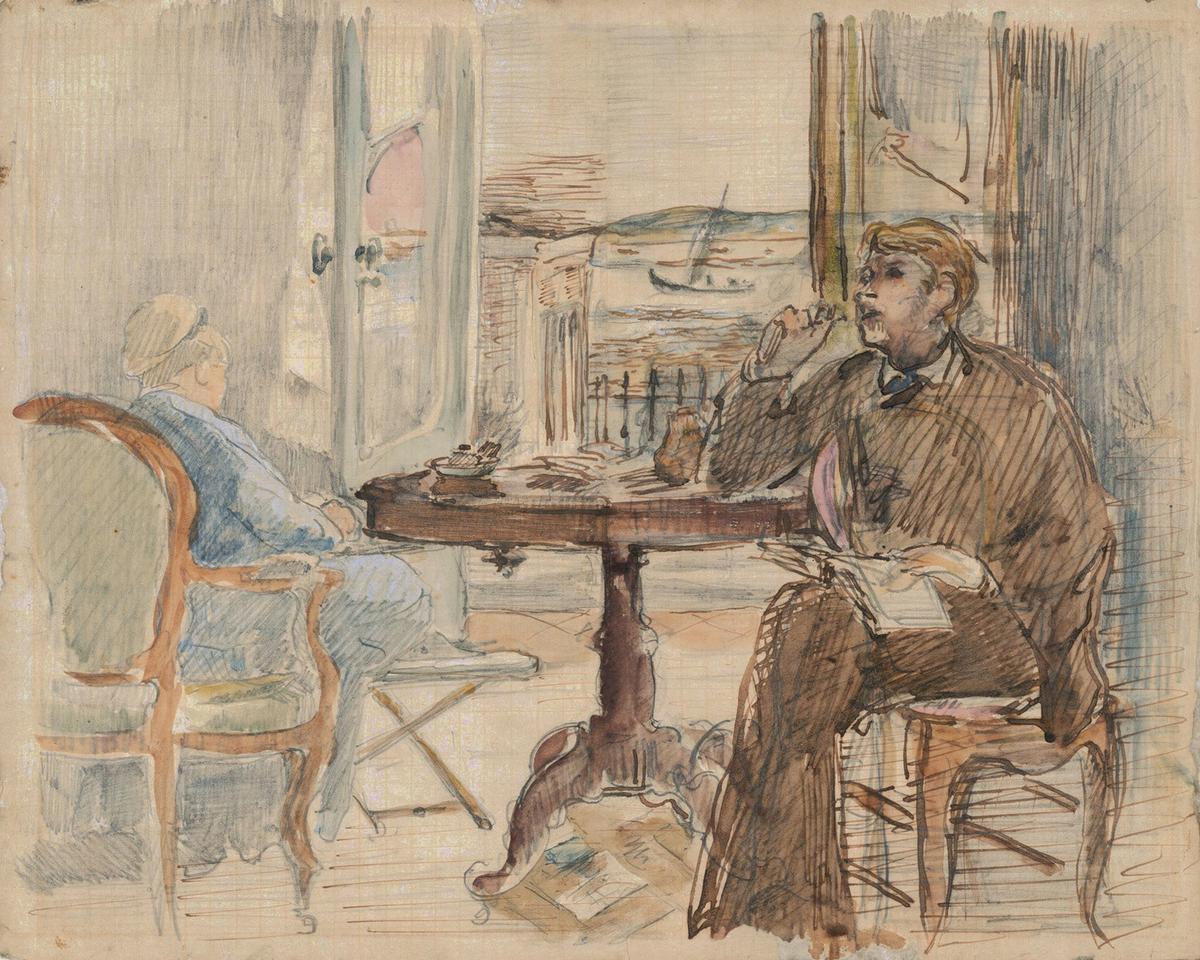 Study for "Interior at Arcachon" by Edouard Manet — archival fine-art print from Fable
