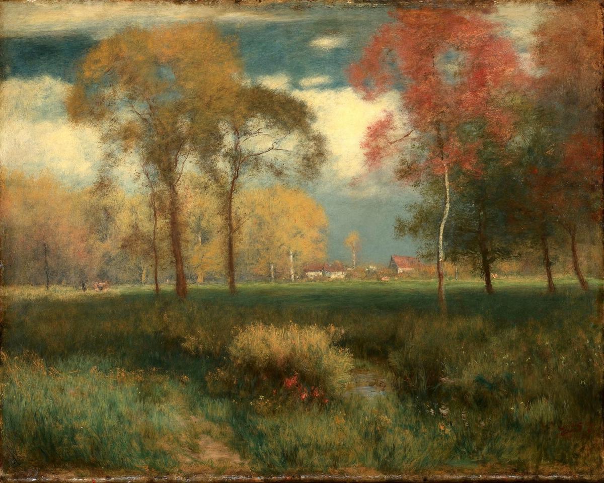 Sunny Autumn Day by George Inness — archival fine-art print from Fable
