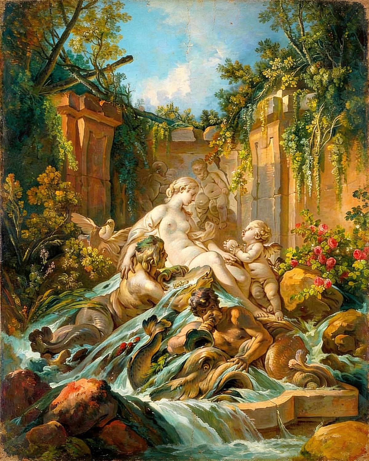 Fountain of Venus by François Boucher — archival fine-art print from Fable
