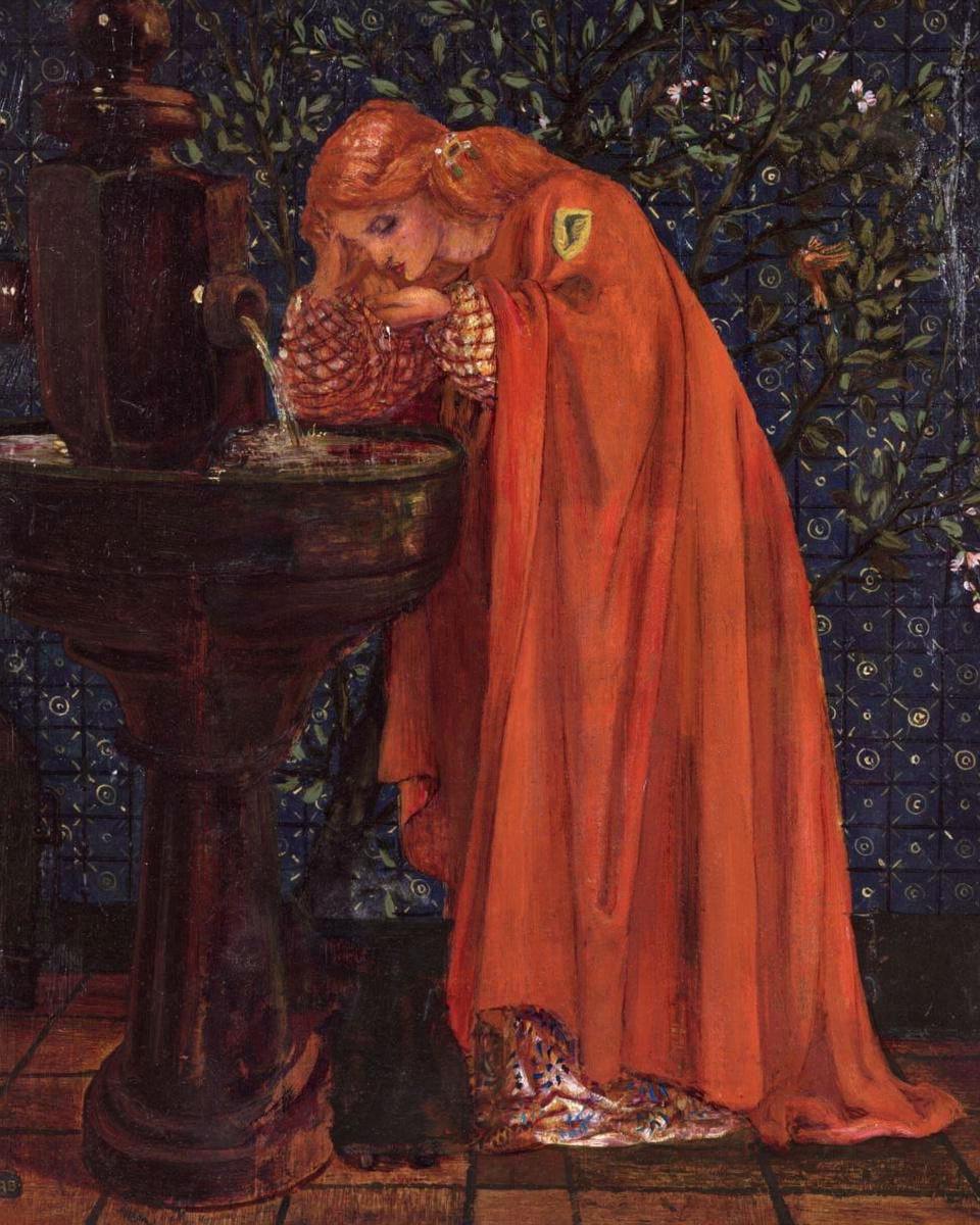 Painted panel by Rossetti, Dante Gabriel — archival fine-art print from Fable