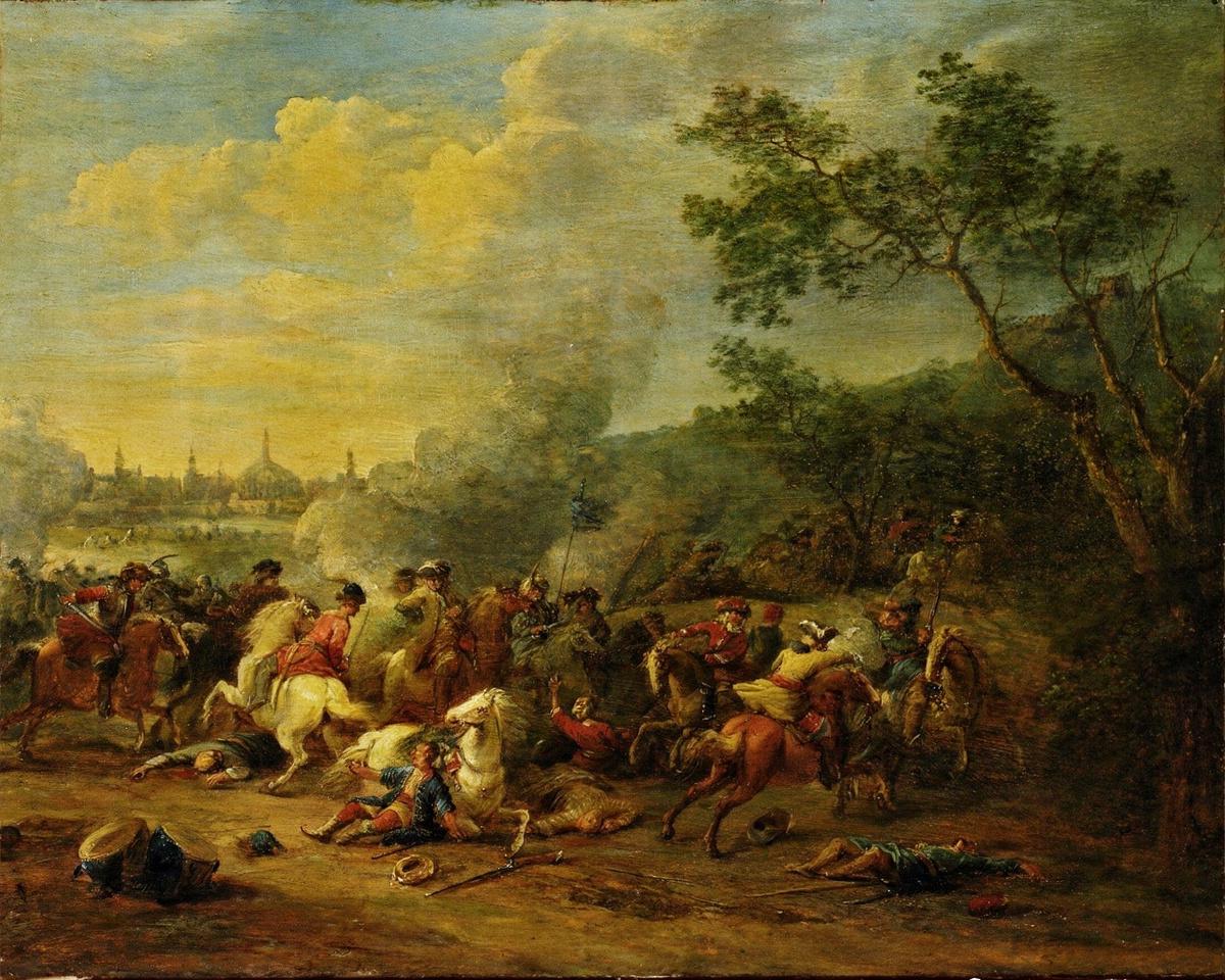 Cavalry Engagement by Bredael, Jan Pieter van — archival fine-art print from Fable