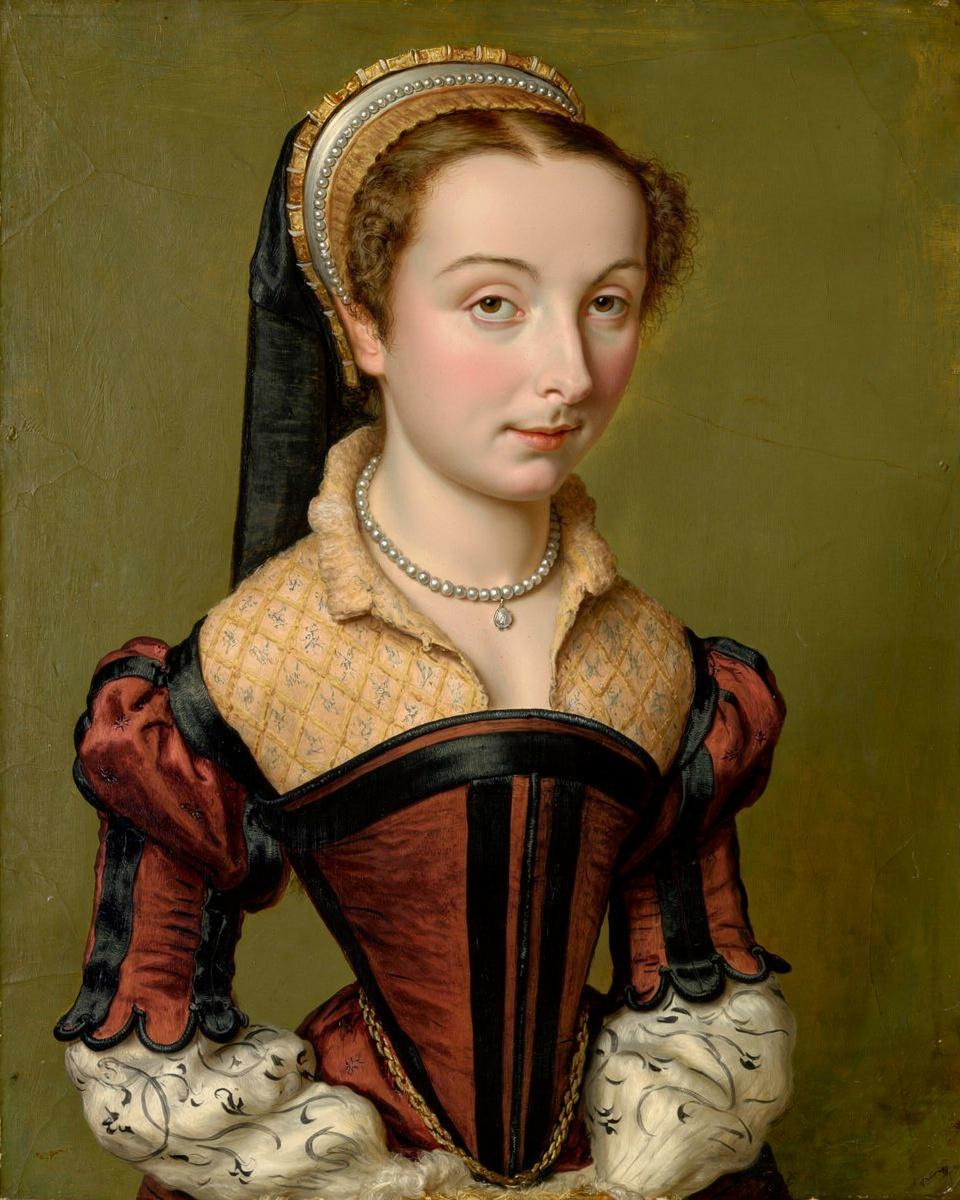 Portrait of Louise de Halluin, dame de Cipierre by Corneille de Lyon — archival fine-art print from Fable