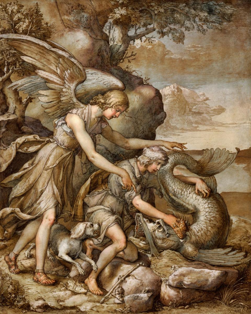Tobias and the Angel Raphael by Jacopo Ligozzi
Italian, 1547-1627 — archival fine-art print from Fable