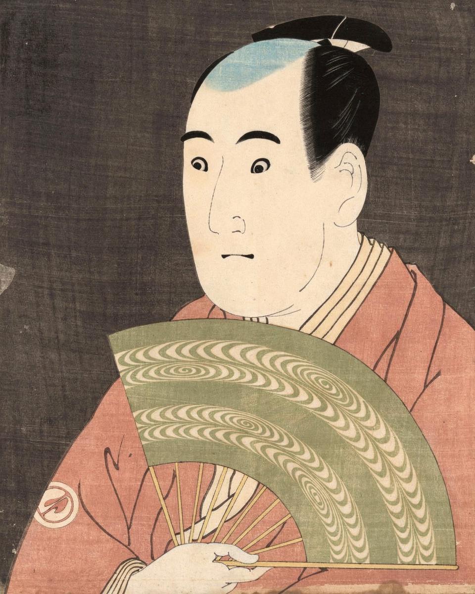 The actor Sawamura Sojuro III as Ogishi Kurando by Toshusai Sharaku 東洲斎 写楽
Japanese, active 1794-95 — archival fine-art print from Fable