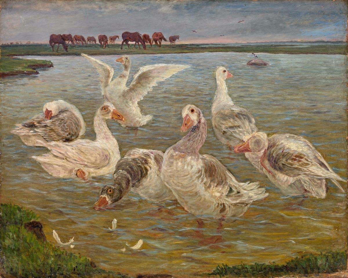 Les Oies by Theodor Esbern Philipsen — archival fine-art print from Fable