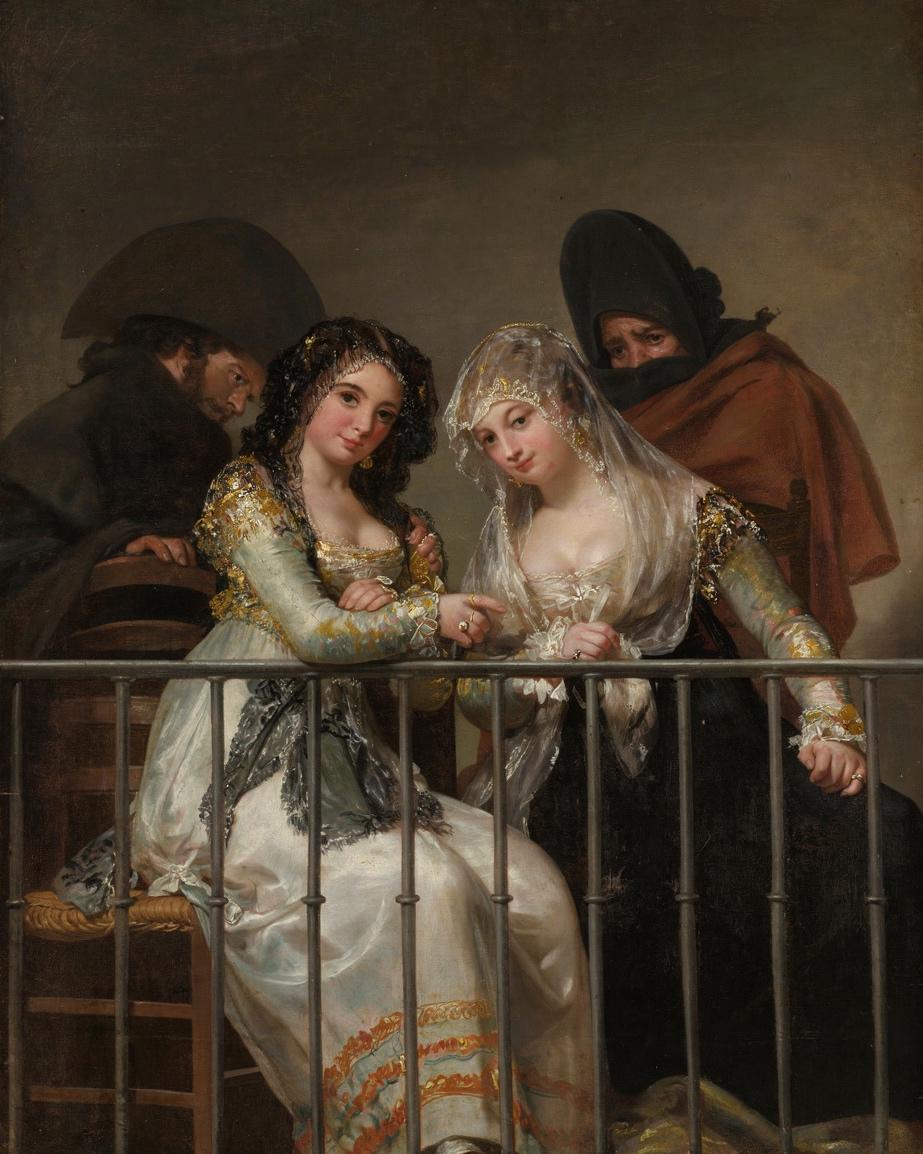 Majas on a Balcony by Goya — archival fine-art print from Fable