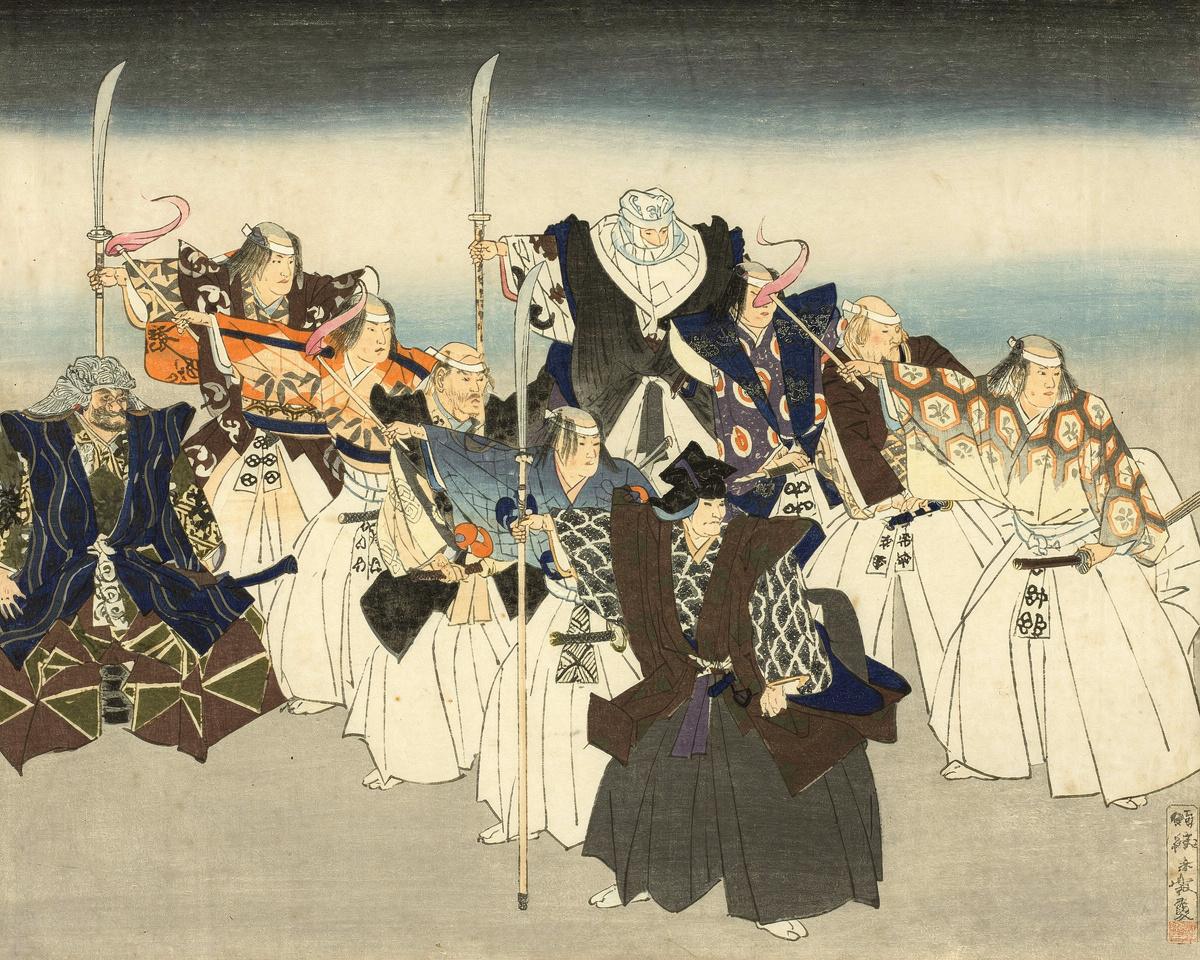 Eboshi-ori by Tsukioka Kogyo
Japanese, 1869-1927 — archival fine-art print from Fable