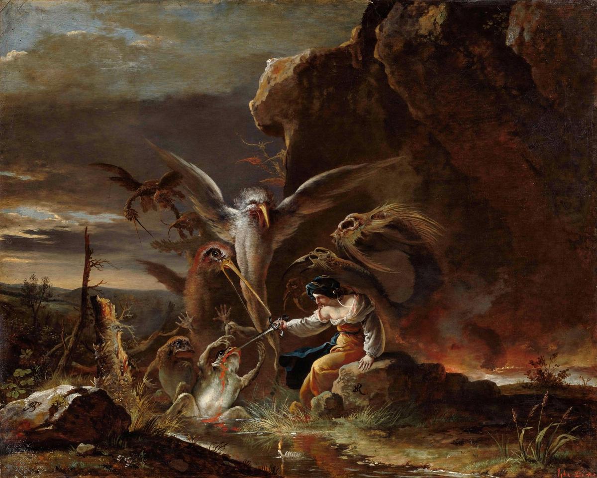 Scenes of Witchcraft: Morning by Salvator Rosa — archival fine-art print from Fable