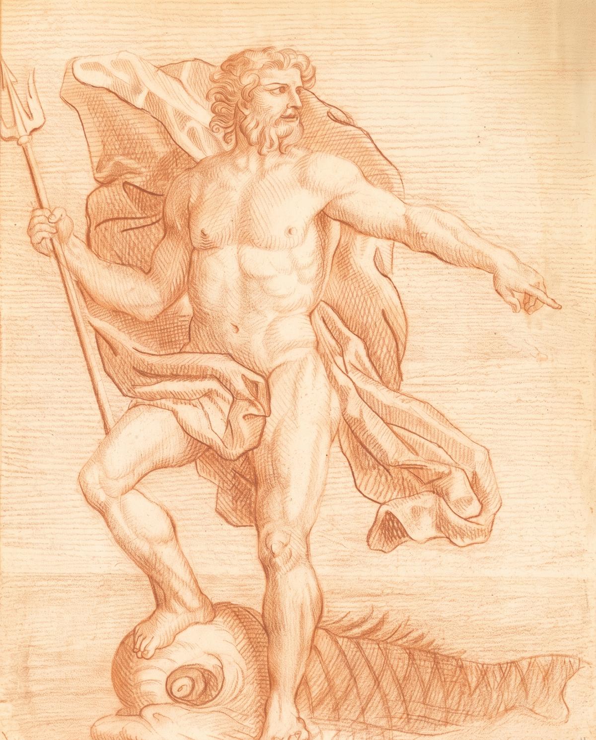 Neptune by Follower of Charles Le Brun
French, 1619-1690 — archival fine-art print from Fable