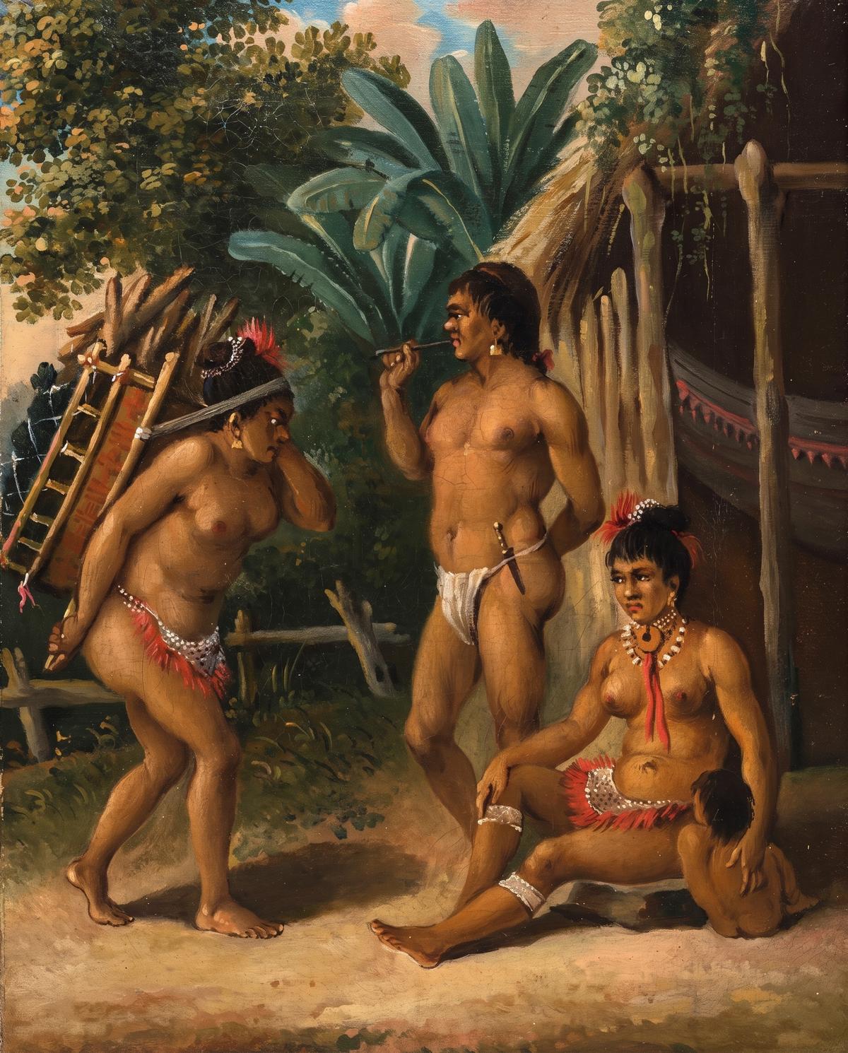 Kalinago Family, St. Vincent by Agostino Brunias — archival fine-art print from Fable
