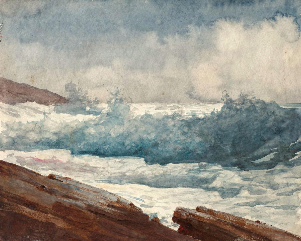 Prout's Neck, Breakers by Winslow Homer
American, 1836-1910 — archival fine-art print from Fable