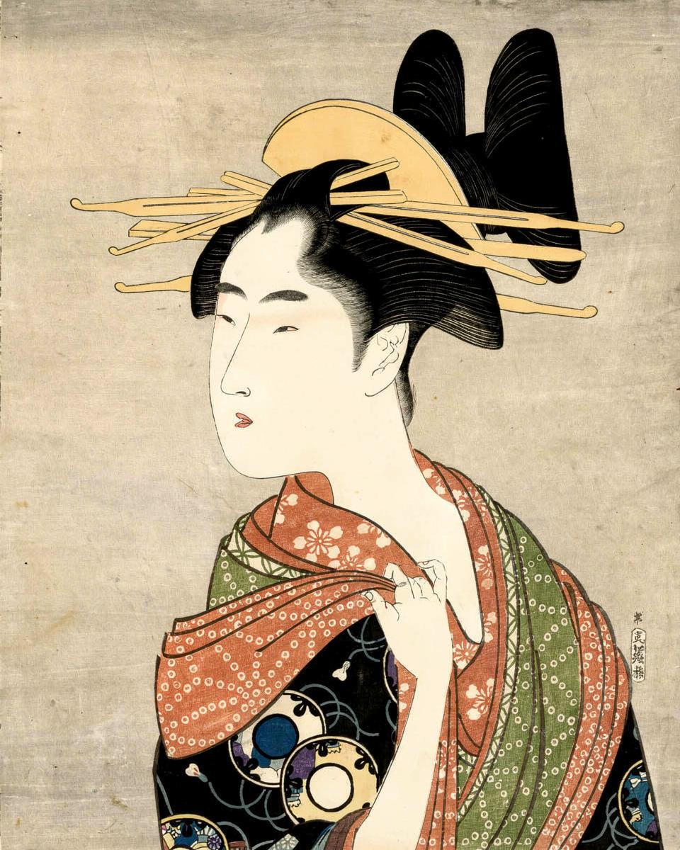 Woman of the Yoshiwara by Kitagawa Utamaro — archival fine-art print from Fable