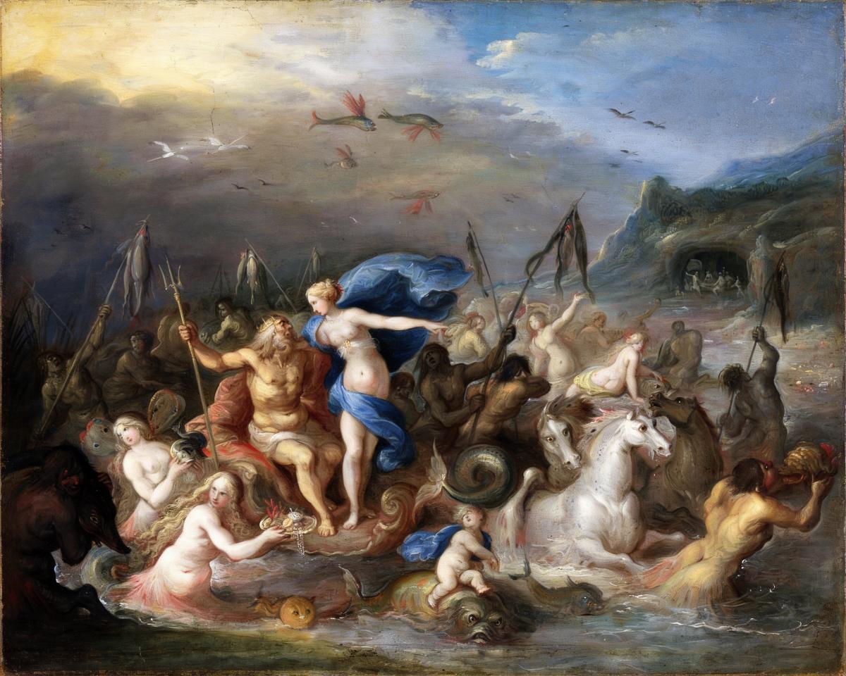 The Triumph of Neptune and Amphitrite by Frans Francken — archival fine-art print from Fable
