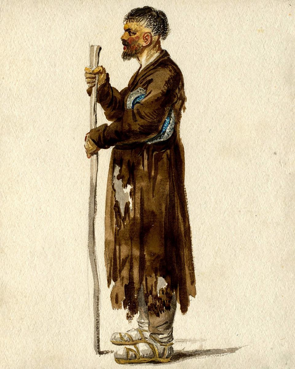 Russian Peasant by possibly Daniel Nikolaus Chodowiecki
German, 1726-1801 — archival fine-art print from Fable