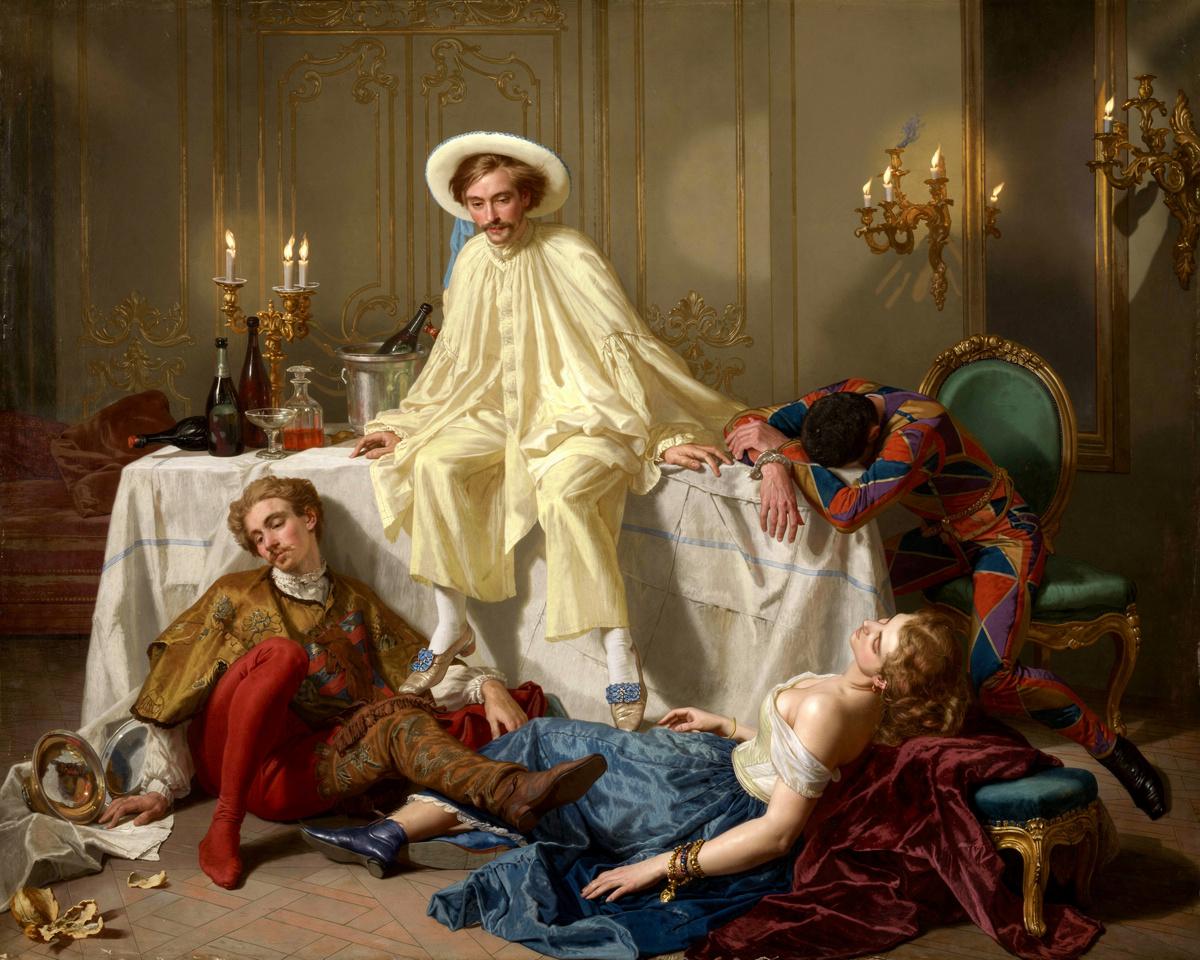 The Supper after the Masked Ball by Thomas Couture (French, 1815-1879)
printed and manufactured by Jules Desfossé — archival fine-art print from Fable