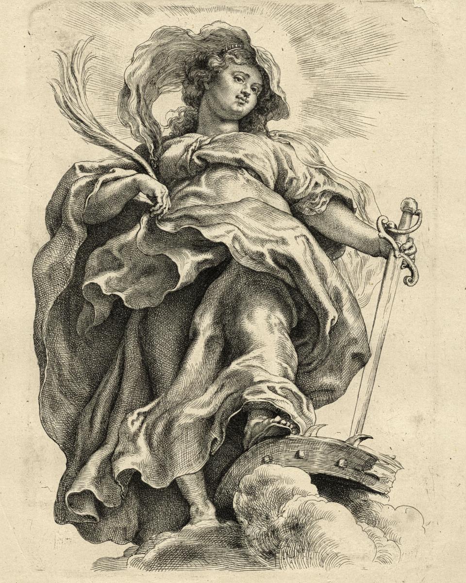 Saint Catherine in the Clouds by Peter Paul Rubens — archival fine-art print from Fable