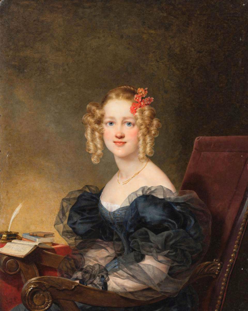 Portrait of a Woman by Jean-Baptiste Isabey — archival fine-art print from Fable