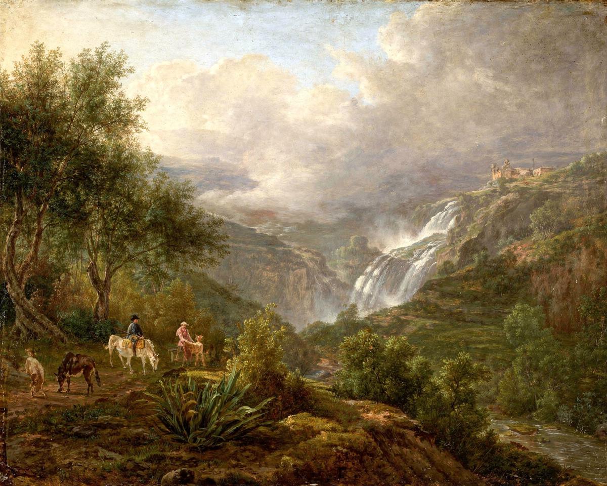 The Cascades at Tivoli, with a Storm Approaching — archival fine-art print from Fable