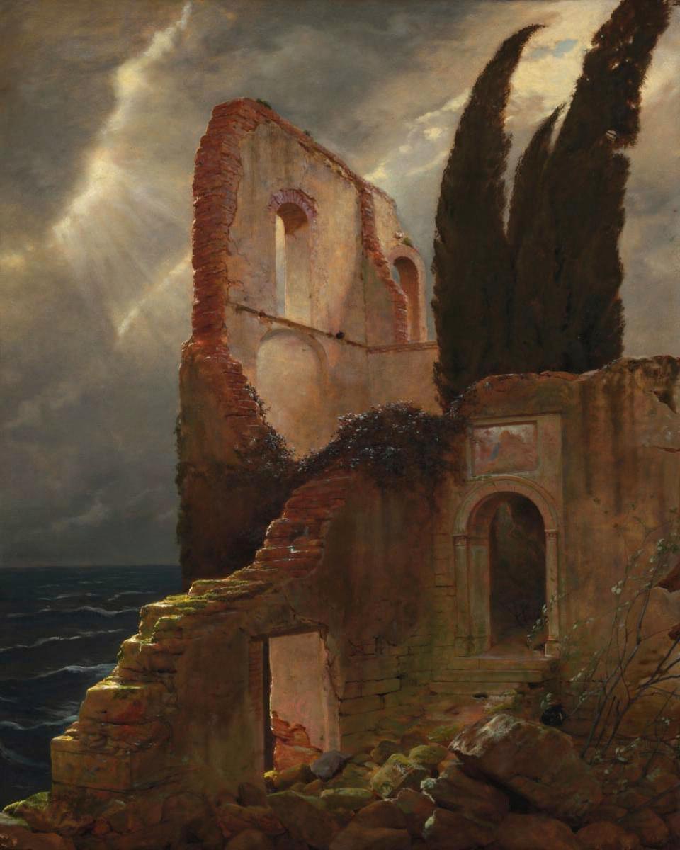 Ruin by the Sea by Arnold Böcklin — archival fine-art print from Fable