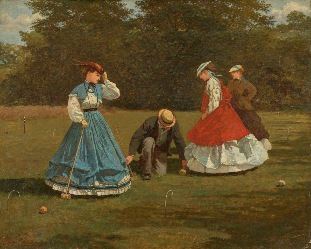 Croquet Scene by Winslow Homer — archival fine-art print from Fable