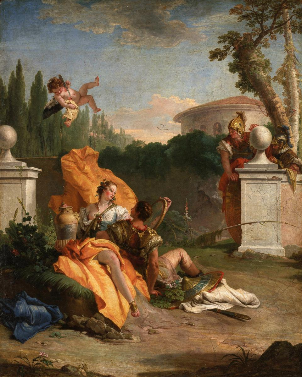 Rinaldo and Armida in Her Garden by Giovanni Battista Tiepolo — archival fine-art print from Fable