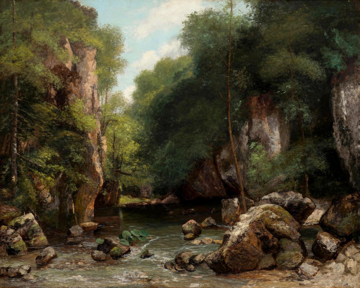 The Valley of Les Puits-Noir by Gustave Courbet — archival fine-art print from Fable