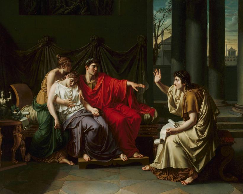 Virgil Reading the Aeneid by Jean Baptiste Joseph Wicar — archival fine-art print from Fable
