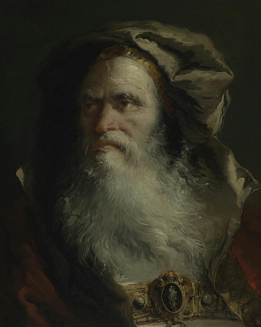 Head of a Philosopher by Giovanni Domenico Tiepolo — archival fine-art print from Fable