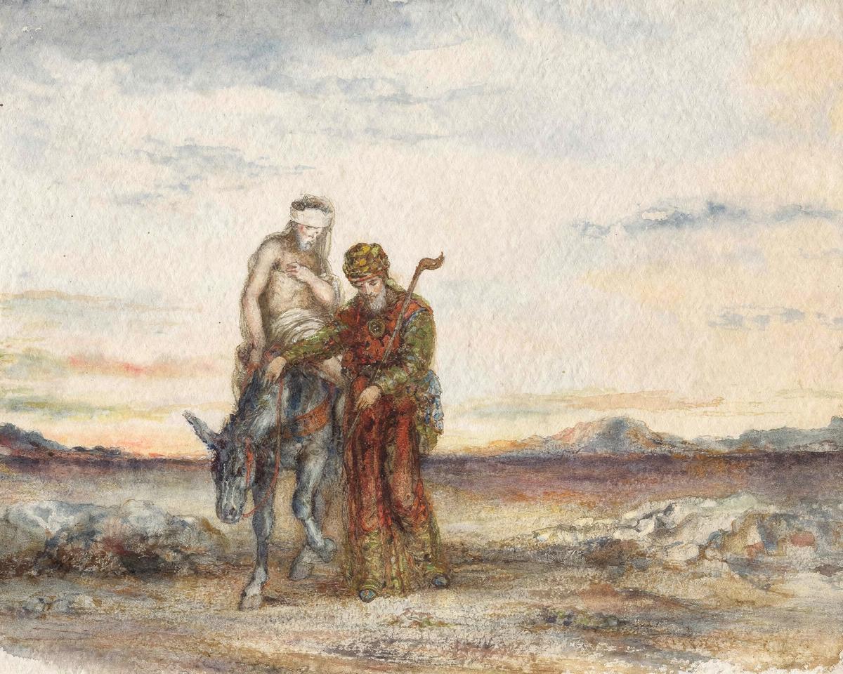 The Good Samaritan by Gustave Moreau — archival fine-art print from Fable