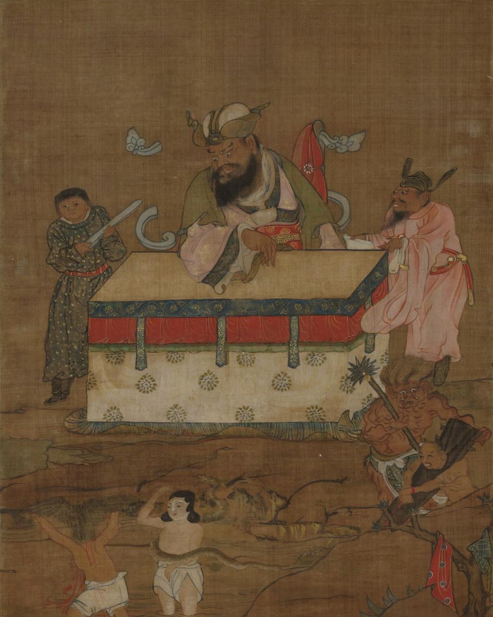 Chin'gwang Wang, First of the Ten Kings of Hell — archival fine-art print from Fable