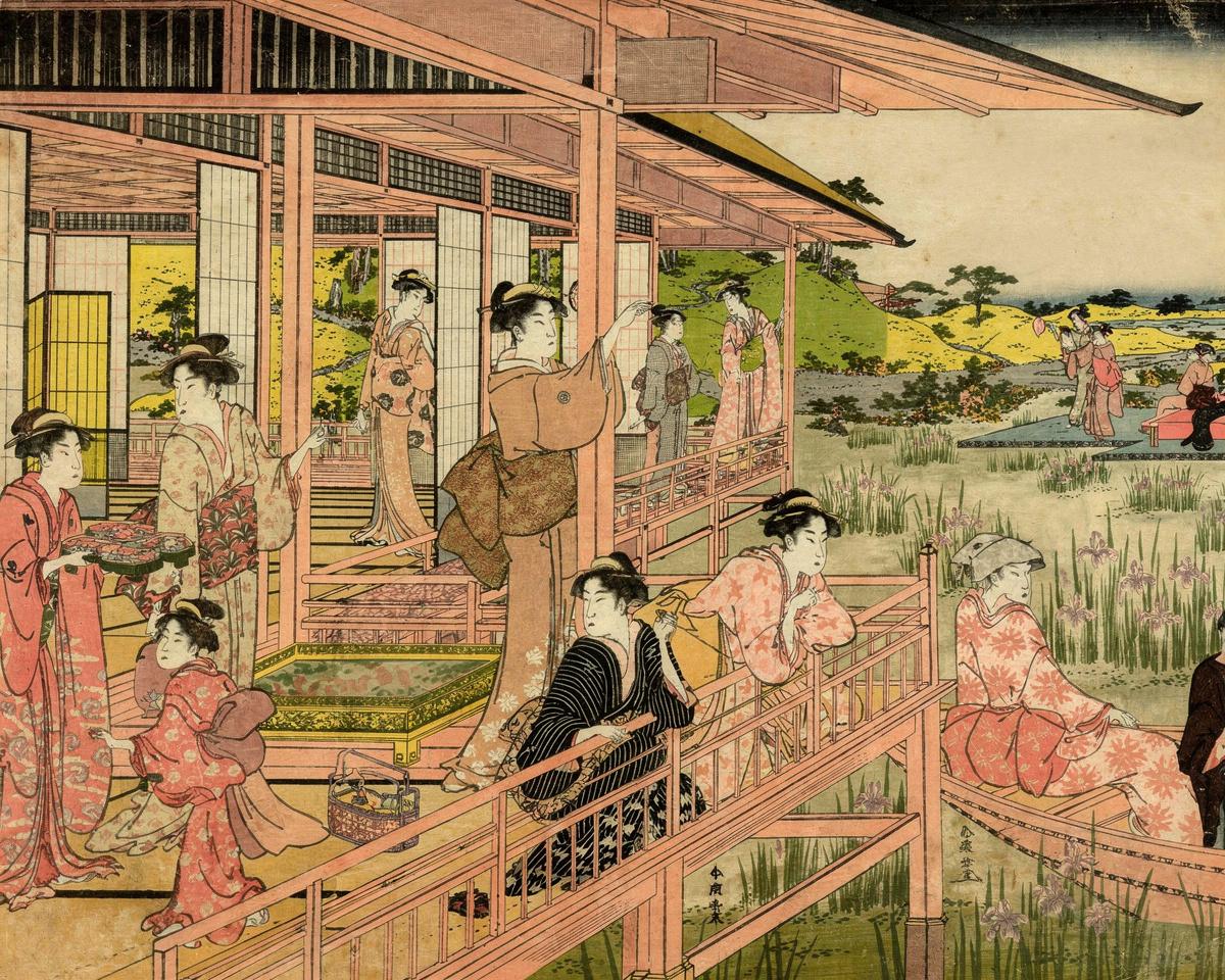 Iris Garden by Katsukawa Shuncho
Japanese, active c. 1780-1801 — archival fine-art print from Fable
