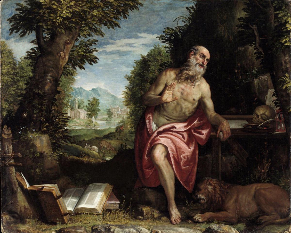 Saint Jerome in the Wilderness by Workshop of Veronese — archival fine-art print from Fable