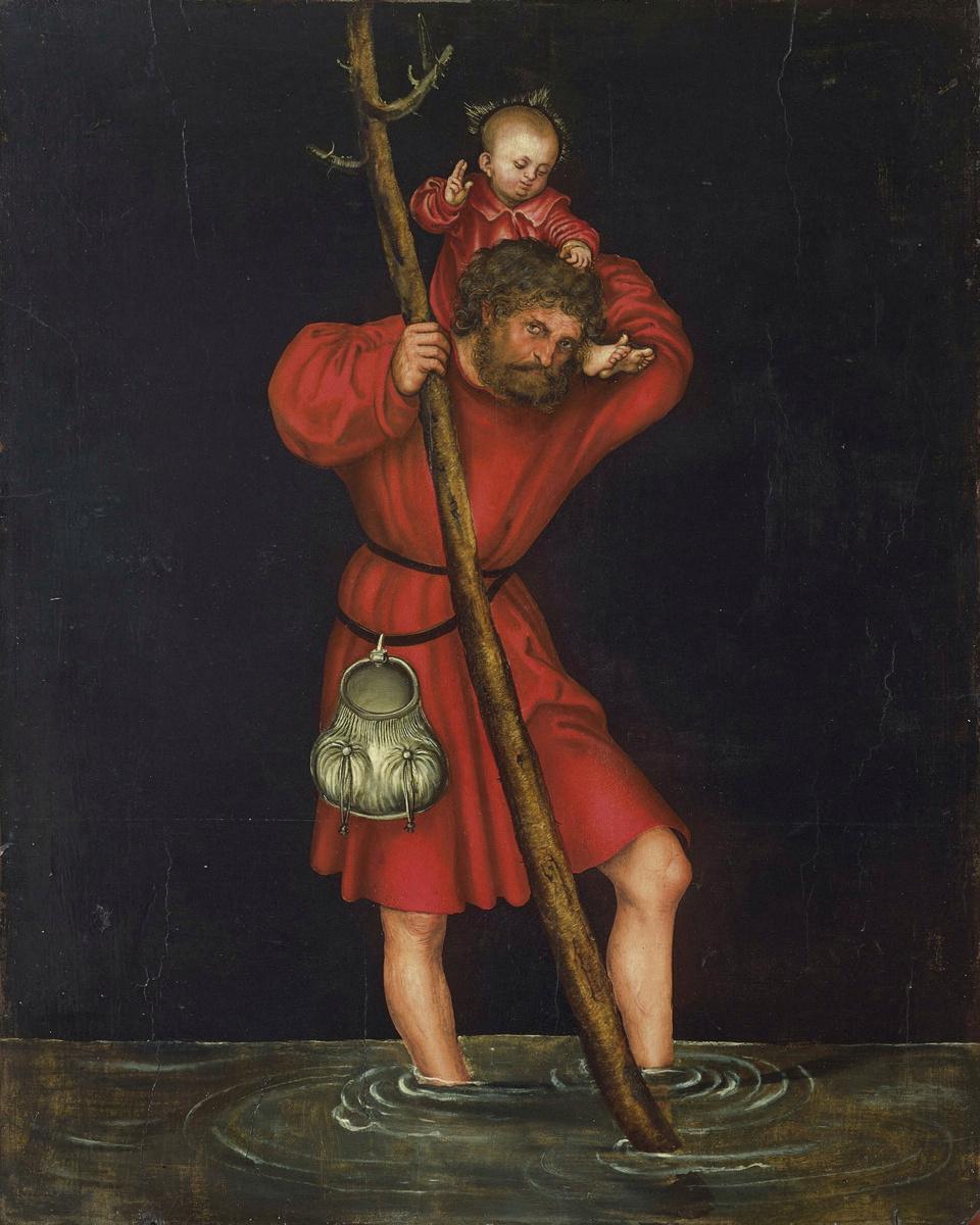 Saint Christopher (Exterior Left Wing) by MTB-PE-196 — archival fine-art print from Fable