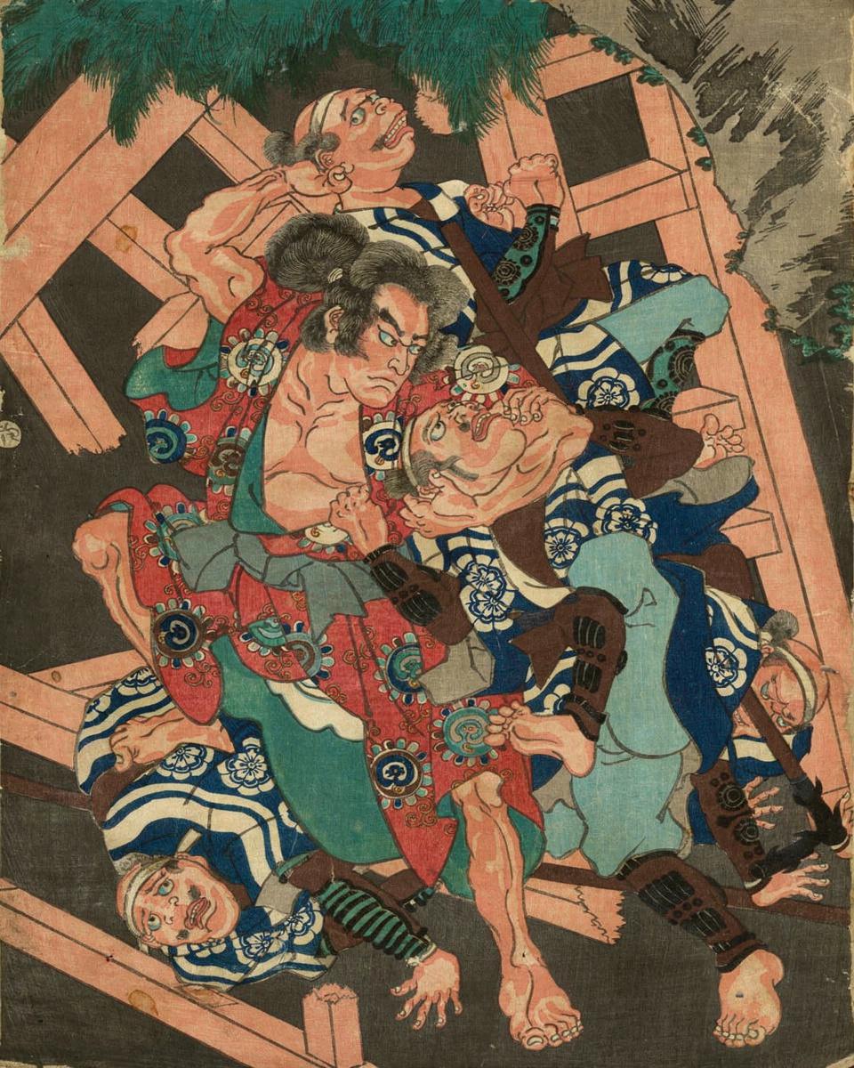 The Ghost of Akushichibei Kagekiyo by Utagawa Kuniyoshi 
Japanese, 1797–1861 — archival fine-art print from Fable