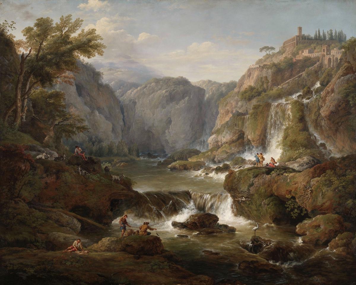 The Waterfalls at Tivoli by Claude-Joseph Vernet — archival fine-art print from Fable