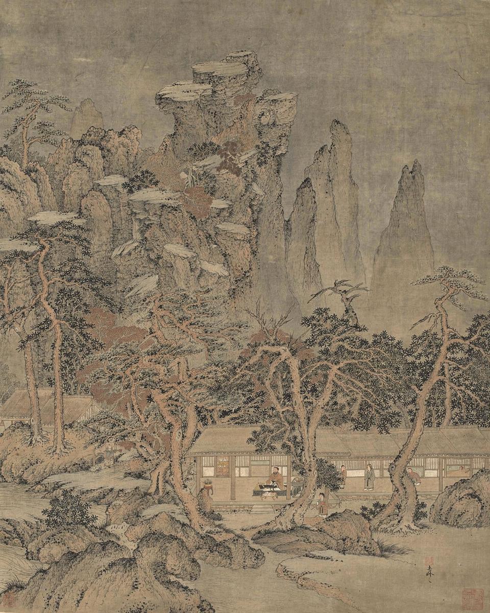 Quiet Life in a Wooded Glen 林麓幽居圖 by Wang Meng 王蒙 — archival fine-art print from Fable