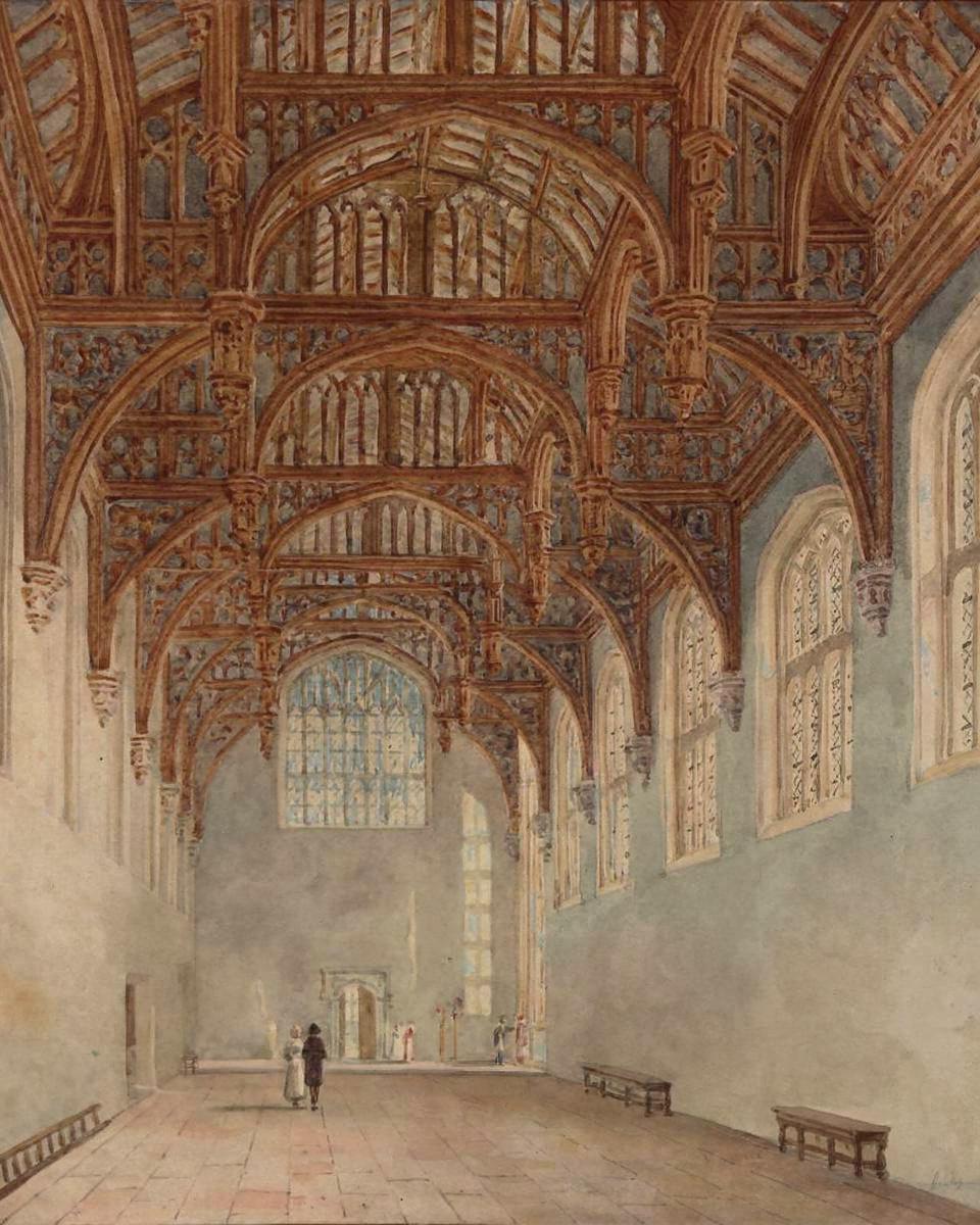 The Great Hall, Hampton Court Palace by Wild, Charles — archival fine-art print from Fable