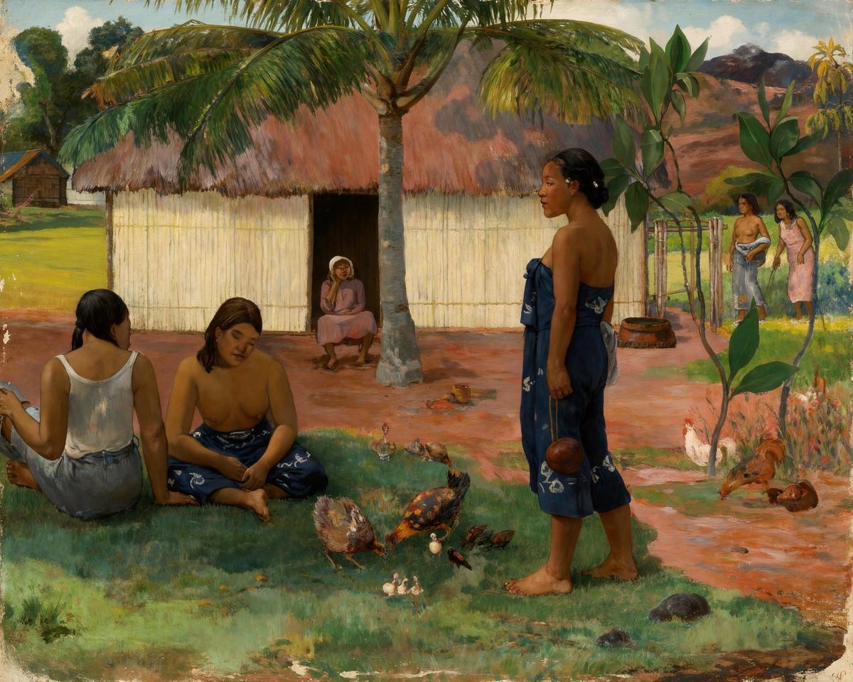 No te aha oe riri (Why Are You Angry?) by Paul Gauguin — archival fine-art print from Fable