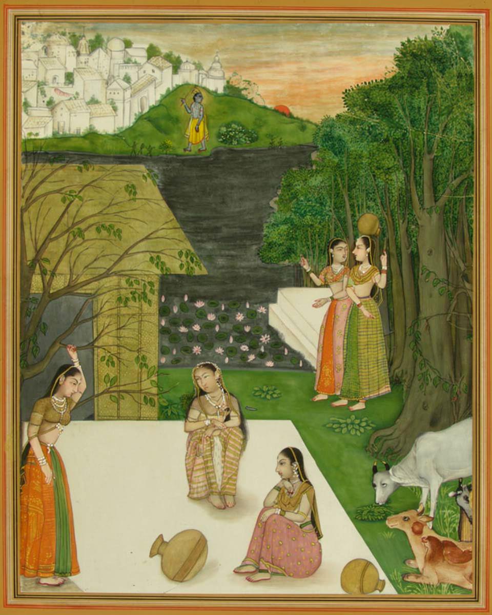 Gopis Thinking of Krishna — archival fine-art print from Fable